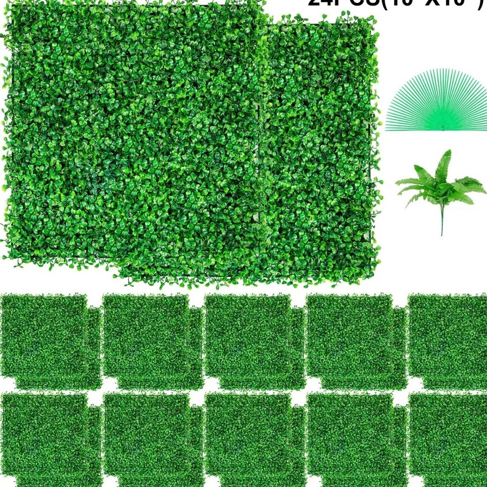 Artificial Greenery Panels for Home Party Decor